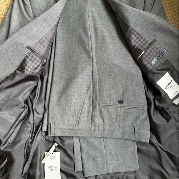 Men’s Ben Sherman Suit 38 Reg blazer 30W 32L slacks gray - Picture 4 of 13